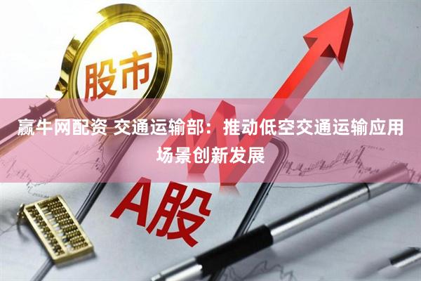 赢牛网配资 交通运输部：推动低空交通运输应用场景创新发展