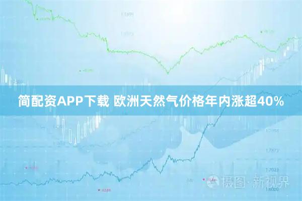 简配资APP下载 欧洲天然气价格年内涨超40%